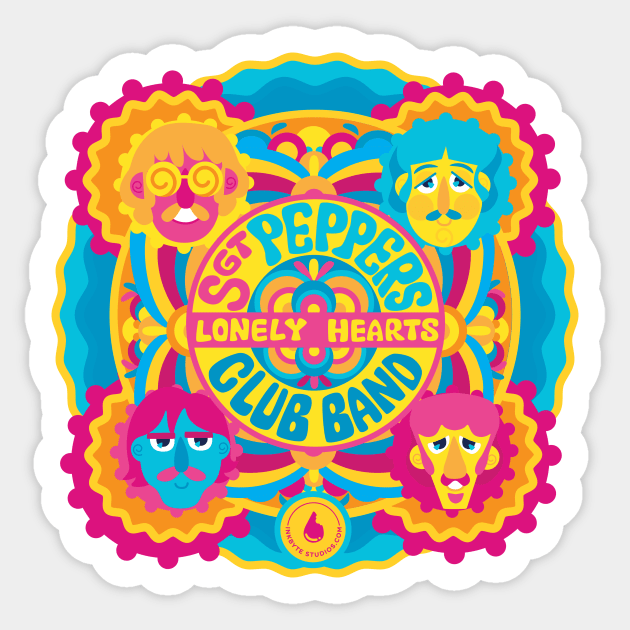 The Club Band Sticker by Inkbyte Studios